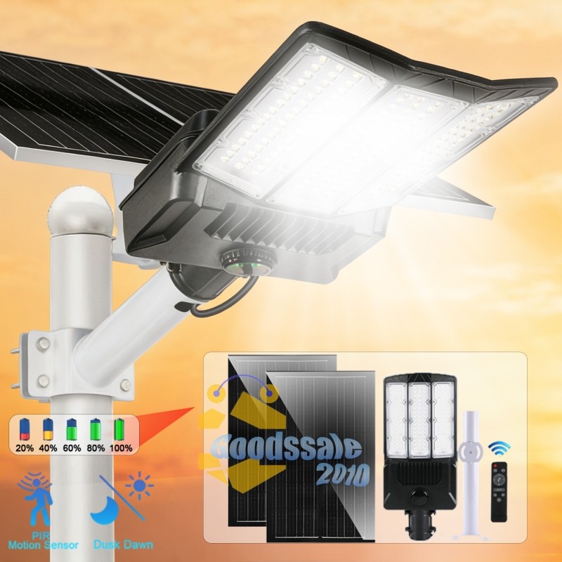 16000W Commercial Outdoor Solar Street Lights Dusk to Dawn parking lot Lights