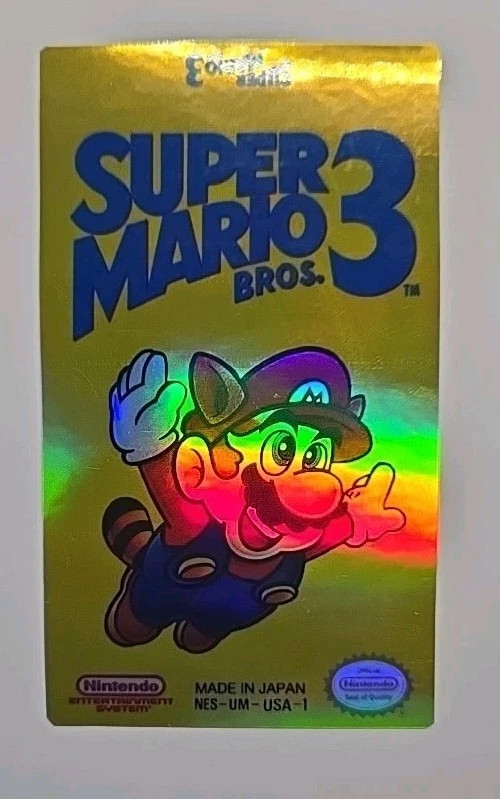 NES Holographic Box Art Decals Cart Labels