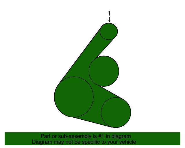 09-11 Toyota Corolla,Matrix Serpentine Drive Fan Belt GENUINEOEM PART90916-A2018