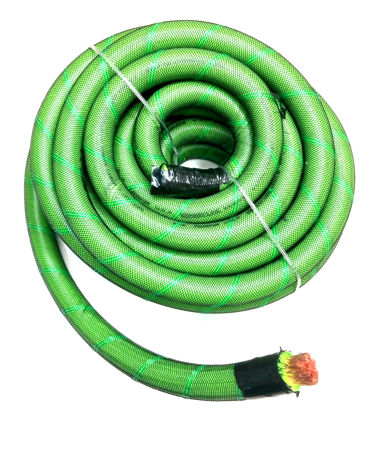 0 Gauge 20ft GREEN SNAKE SKIN OFC Wire Strands Copper Marine Cable 1/0 AWG