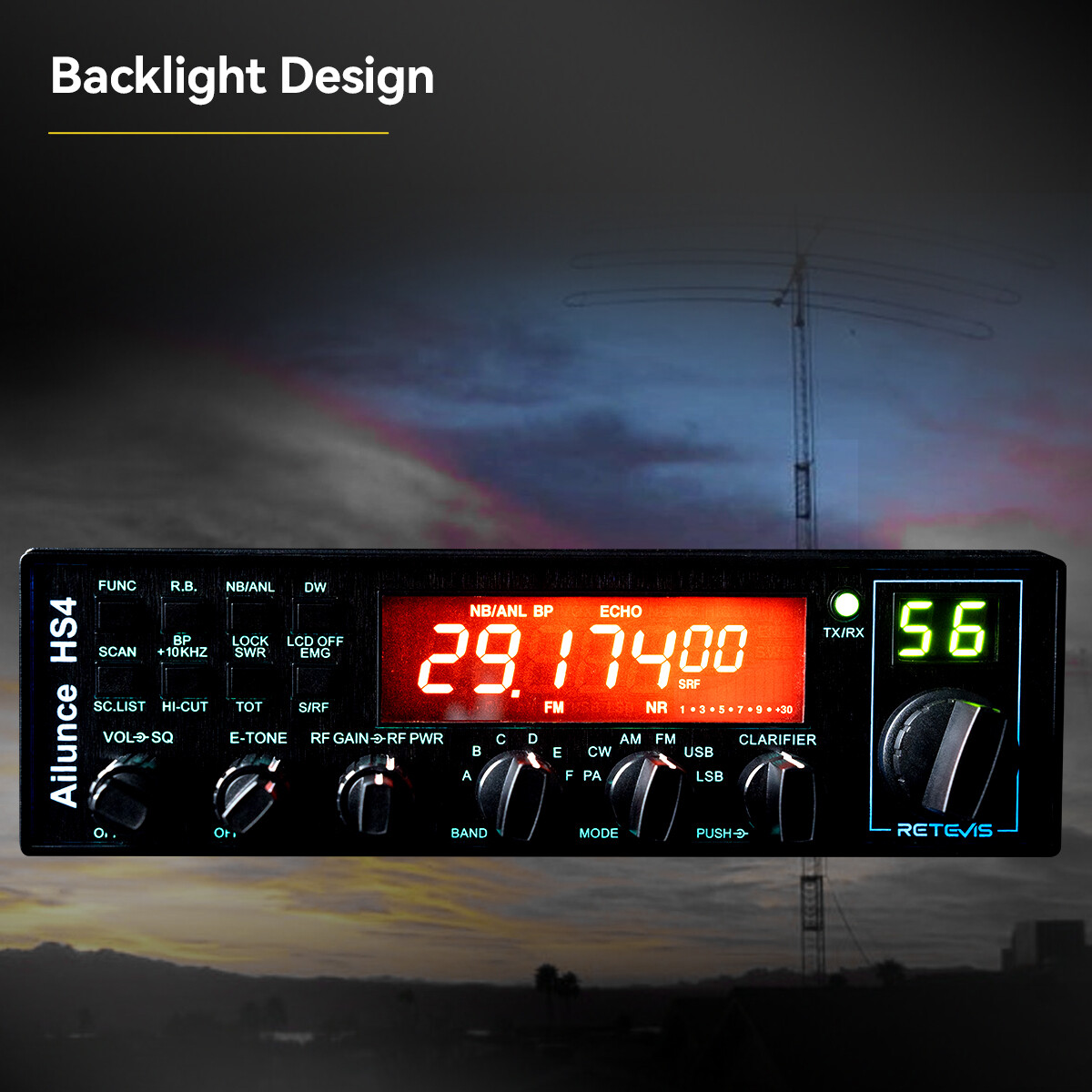 Ailunce High Power SSB Ham Radio Transceiver Base Station Mobile Radio Car Radio