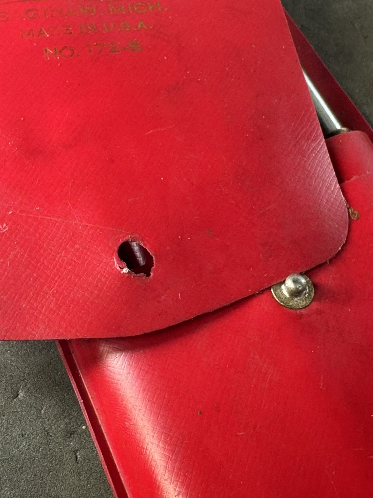 Vintage Lufkin 172 S Complete Original Punch Set Pouch 5 pcs Set Machinist