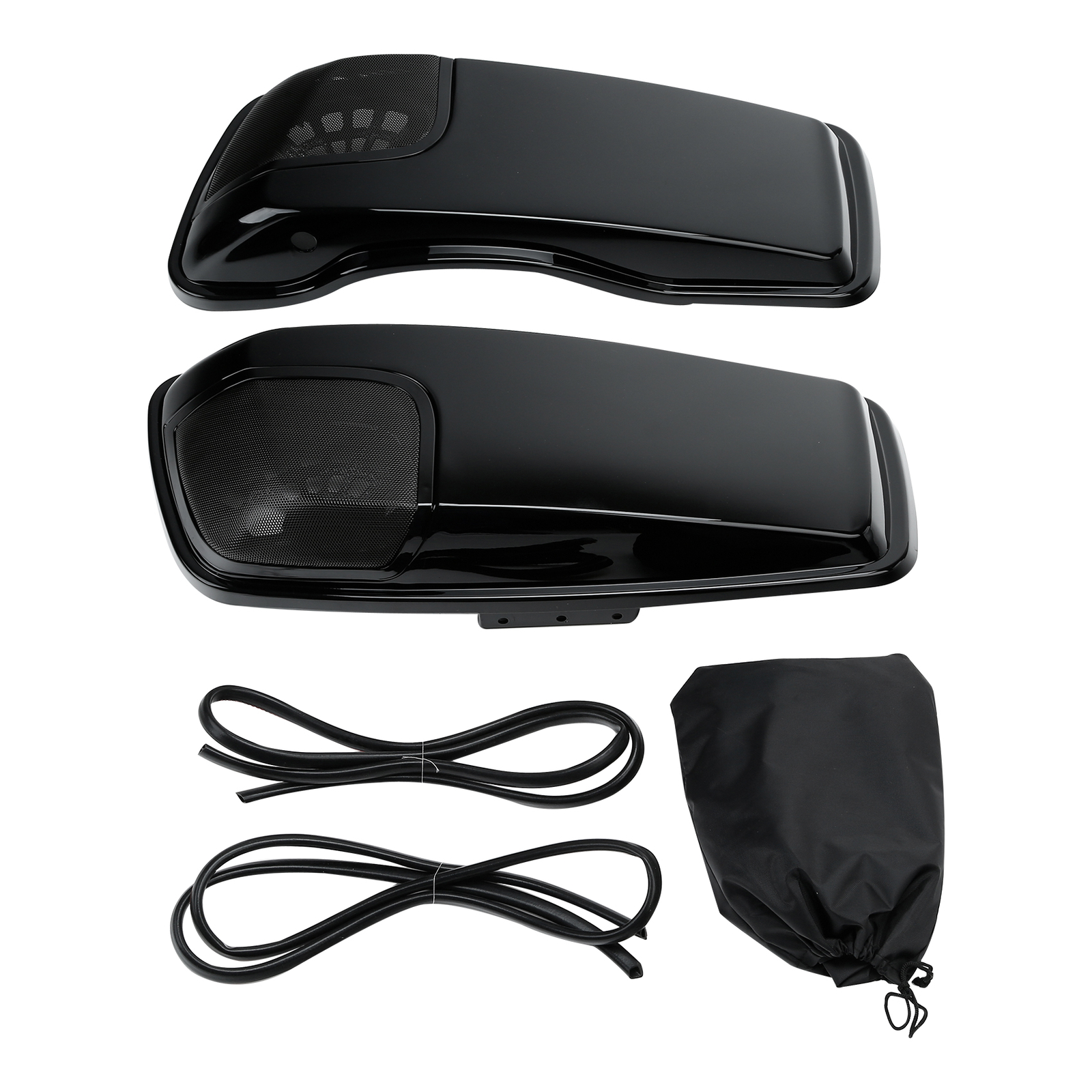 Saddlebag Lids Speaker Cutouts Fit For Harley Touring Road King Glide 2014-2024