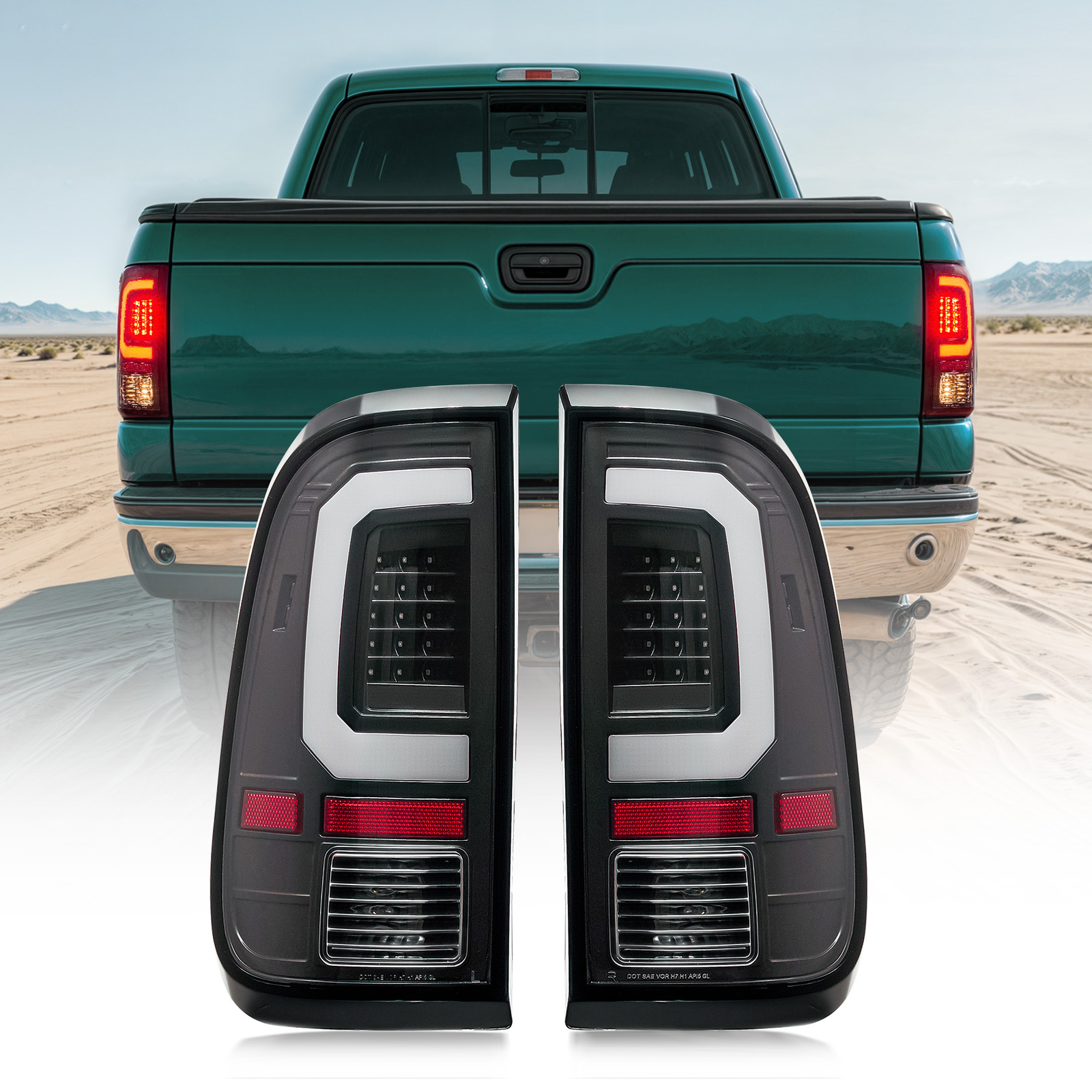 LED Tail Lights for 2008-2016 Ford F250 F350 F450 F550 Super Duty SD Brake Lamps