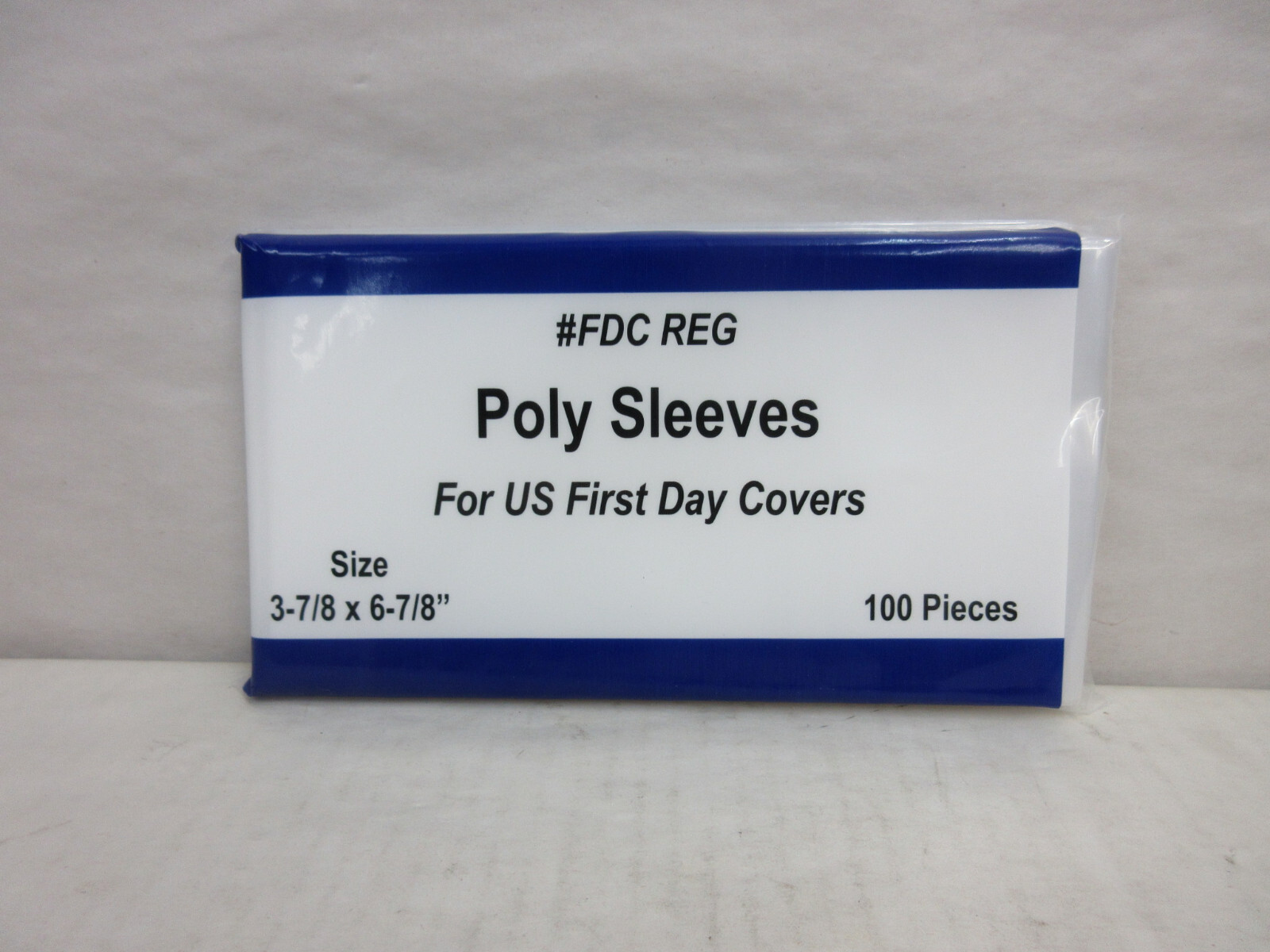 Pack of 100 Poly Sleeves Bags 3 mil for US First Day Covers 3 7/8" x 6 7/8" FDC