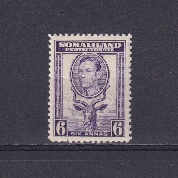 SOMALILAND 1938, SG# 98, 6a violet, KGVI, MH