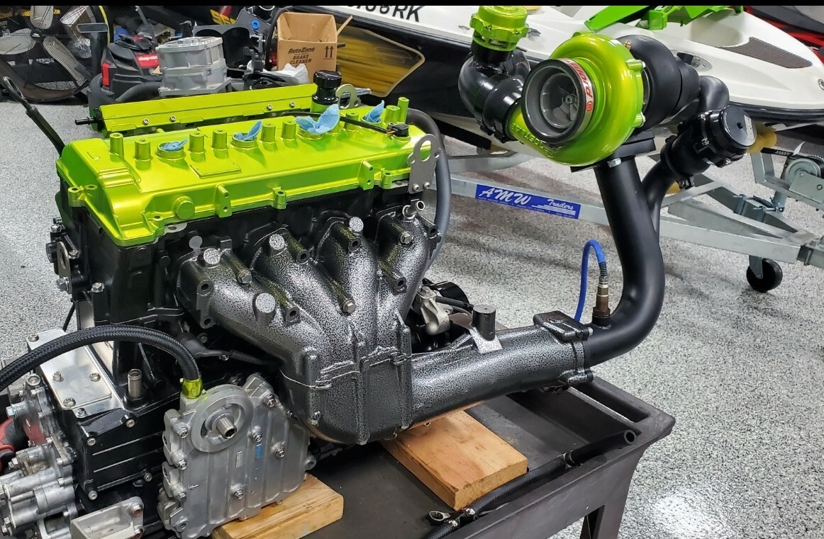 YAMAHA SVHO 1.8 FX GP1800 FZR TURBO KIT DOWNPIPE EXHAUST ADAPTER PLATE FLANGE