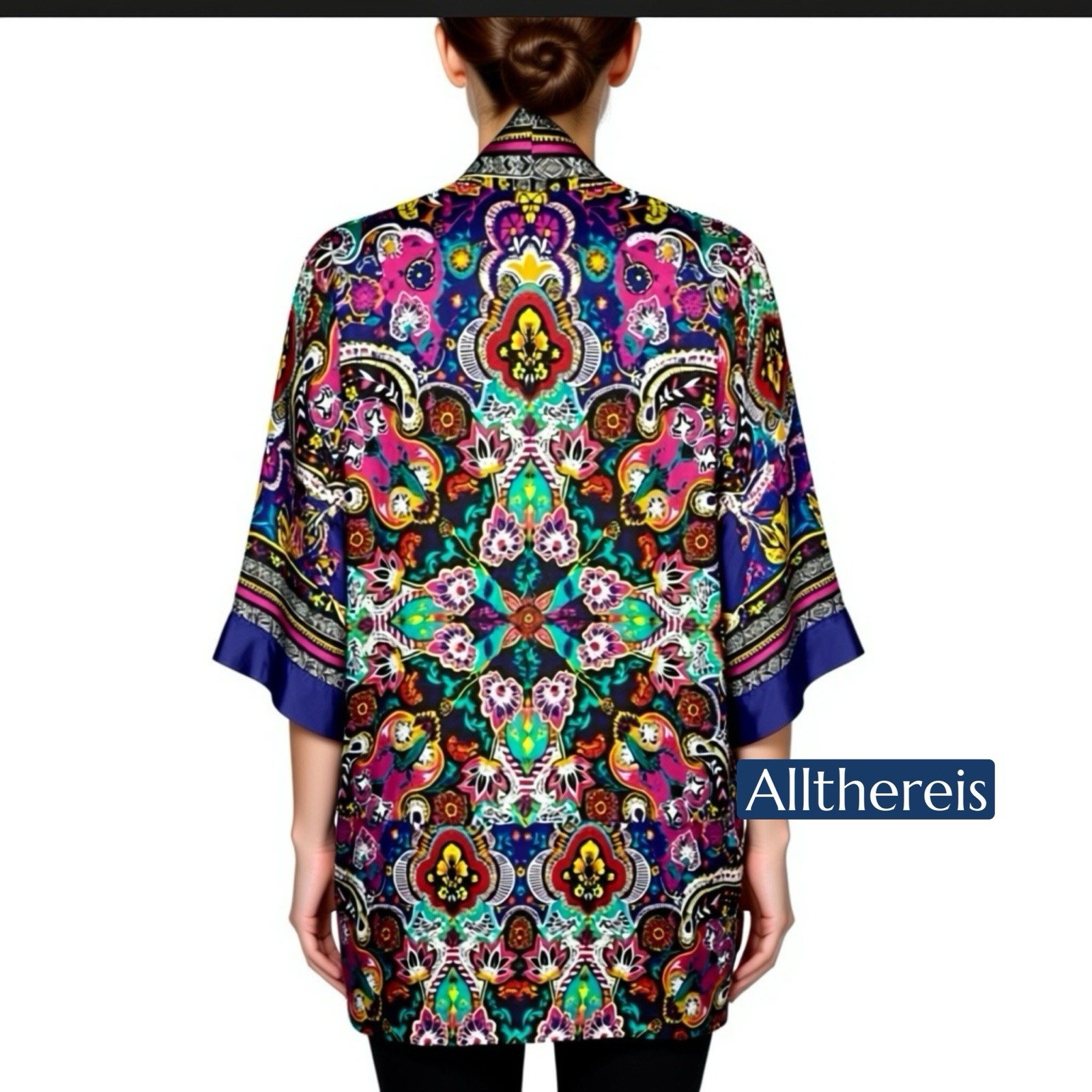 New With Tag Johnny Was Hanna Silk Kimono XS (2-6)