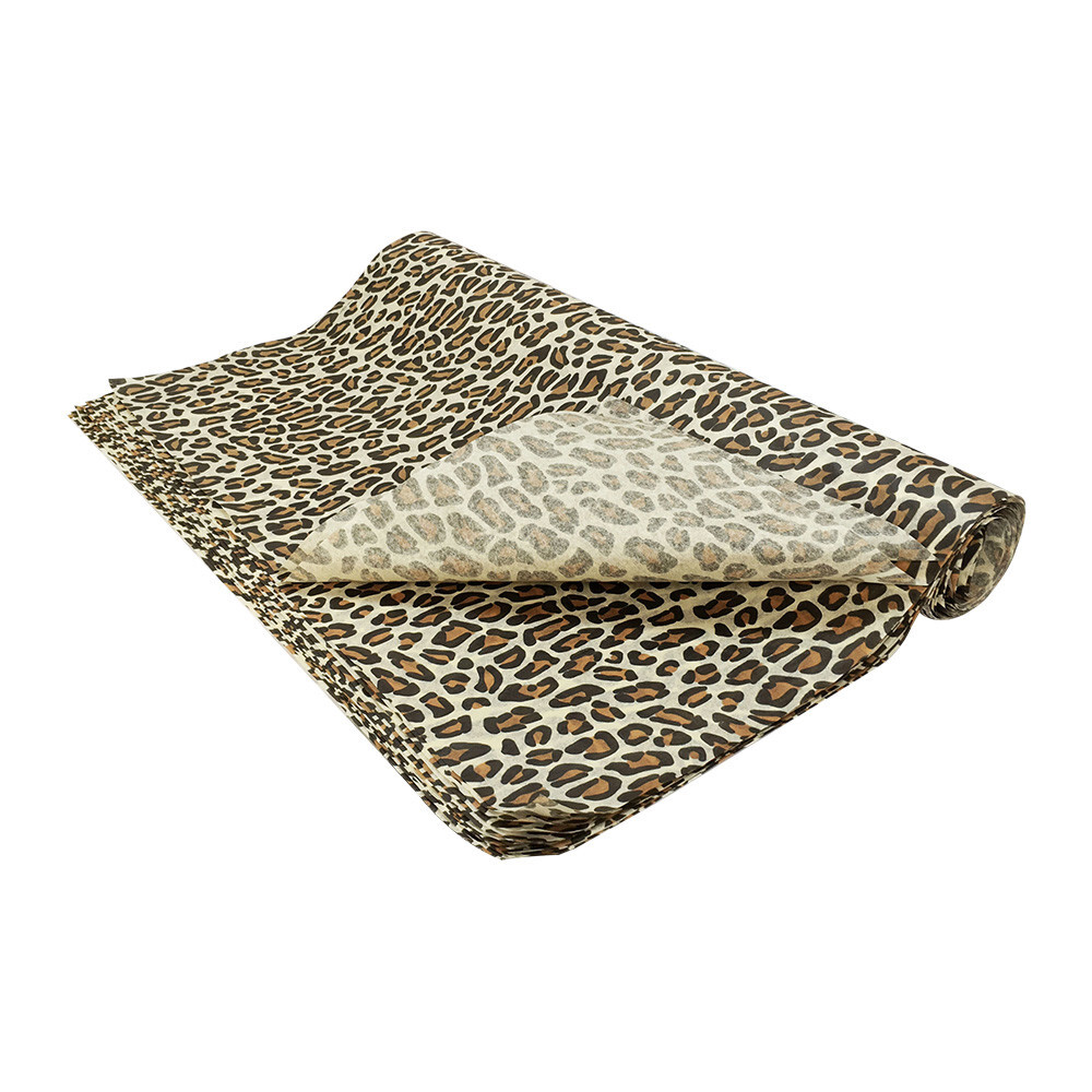 20 Sheet Gift Wrapping Tissue Paper 20 x 30 Leopard Animal Print Art Craft