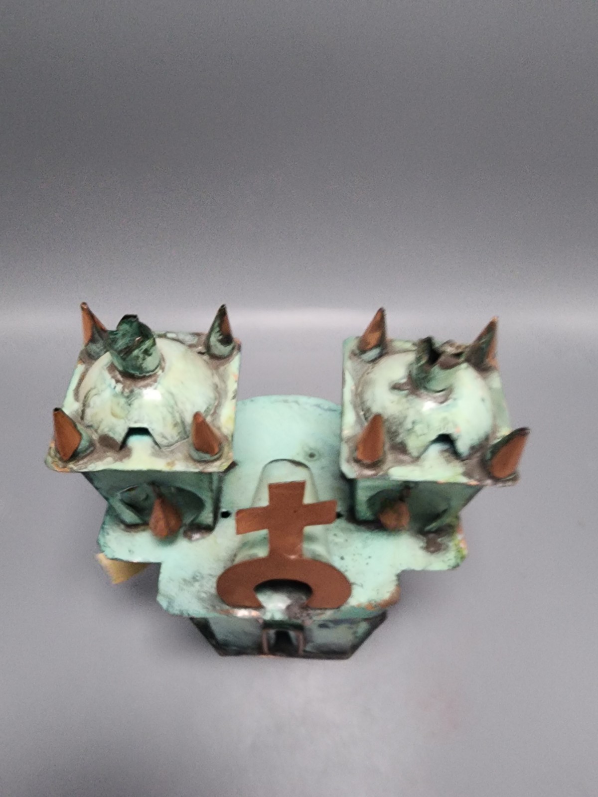 Handmade Metal Ayacucho Church W/Bells From Peru from Raquel's Collection