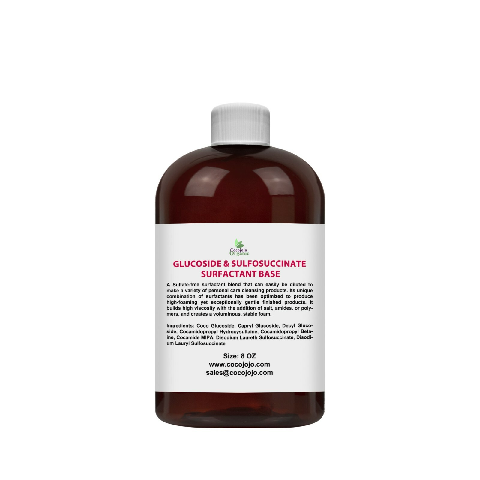 Glucoside and sulfosuccinate surfactant base blend bulk foaming shampoos gel diy