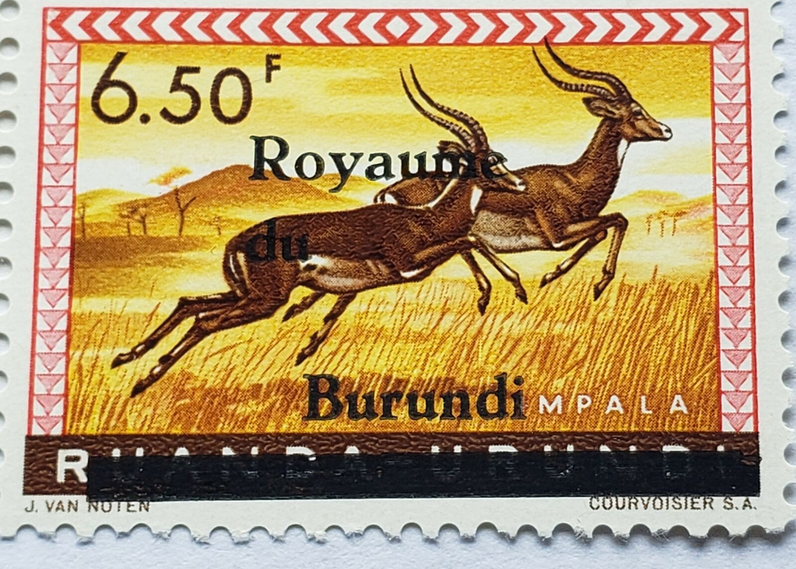 BURUNDY BLOCK MNH OVPT ERROR STAMP ====.....my ref souv .D4