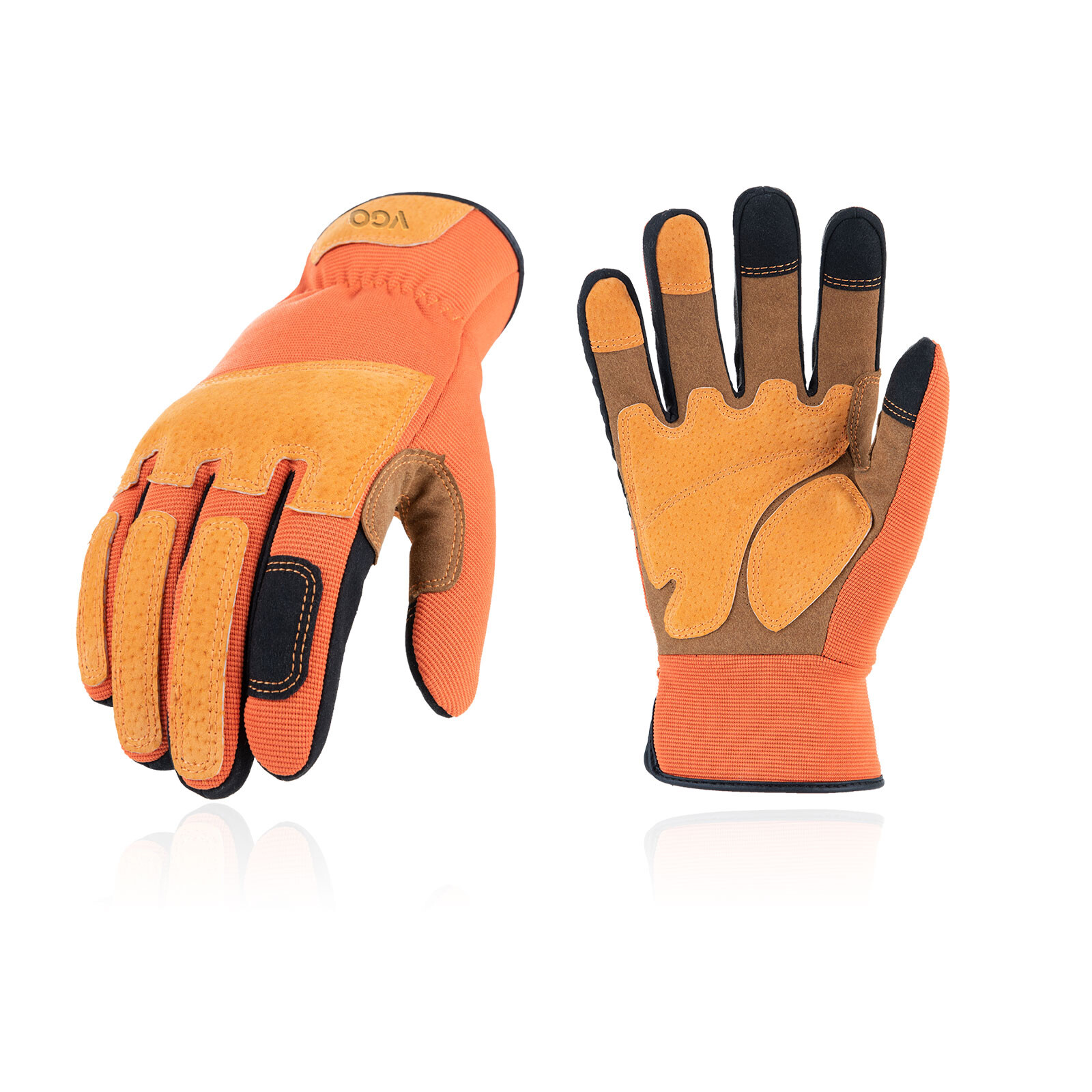 Vgo 1Pair Garden Gloves Men,Safety Work Gloves,Puncture-proof,Thornproof(SL7475)