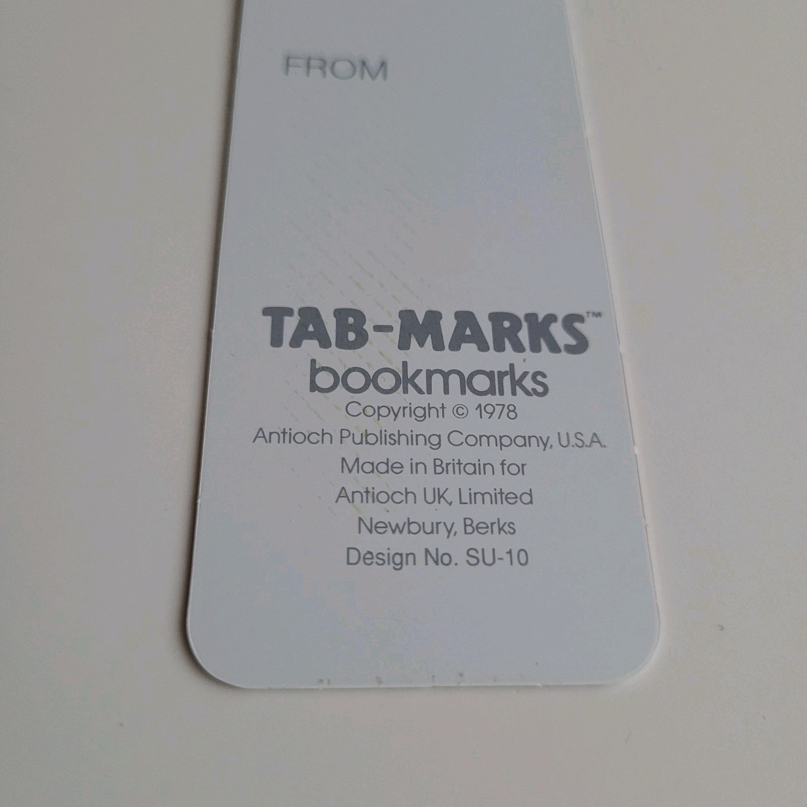 Vintage 70s Black Cat Book Stack Tab-Marks Kitty Bookmark 1978 80s Britain SU-10