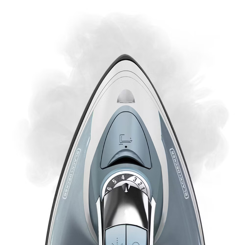 BLACK+DECKER Steam Iron Retractable Cord Gray