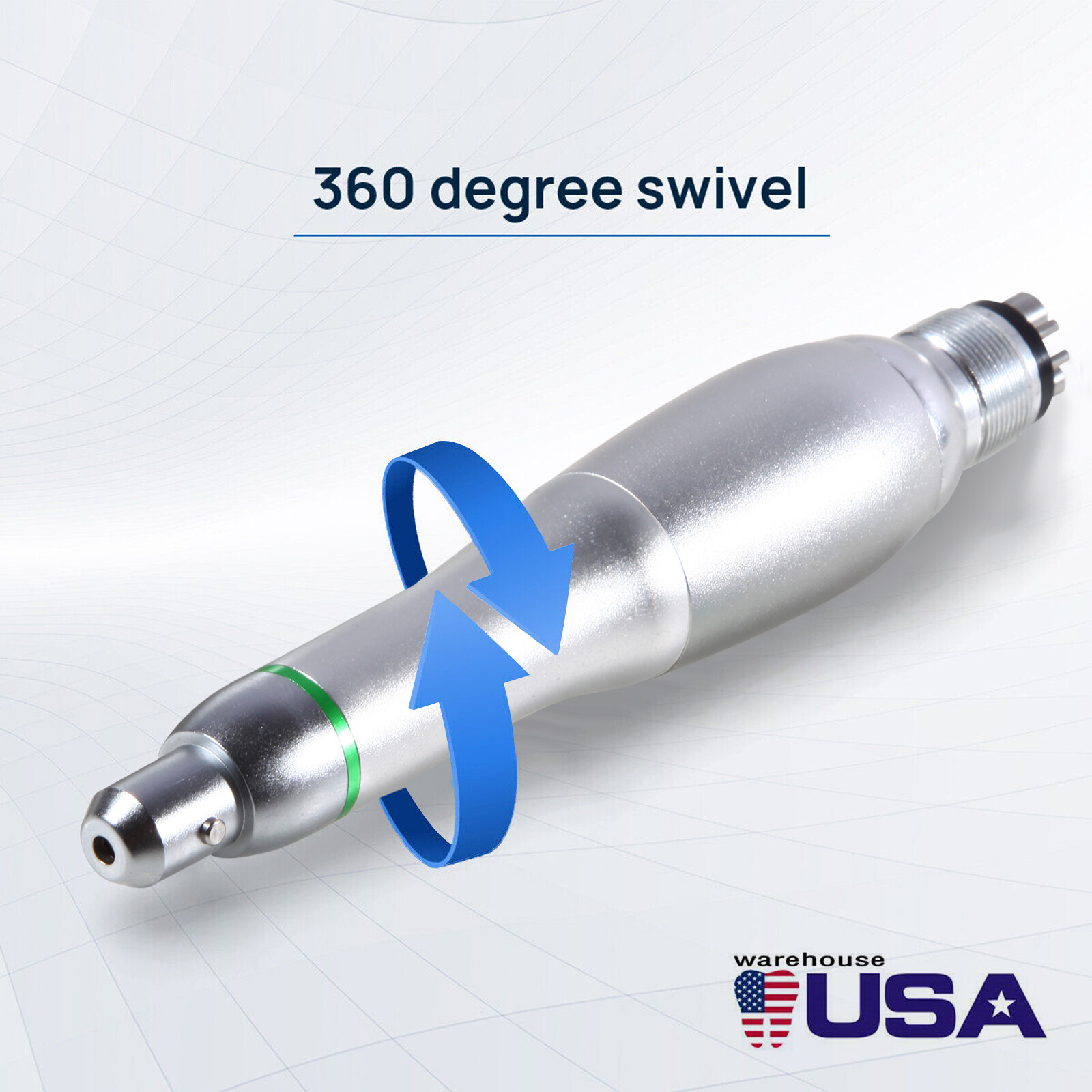 360° Swivel Dental Hygiene Prophy Handpiece Air Motor 4 Holes 4:1 Nose cone