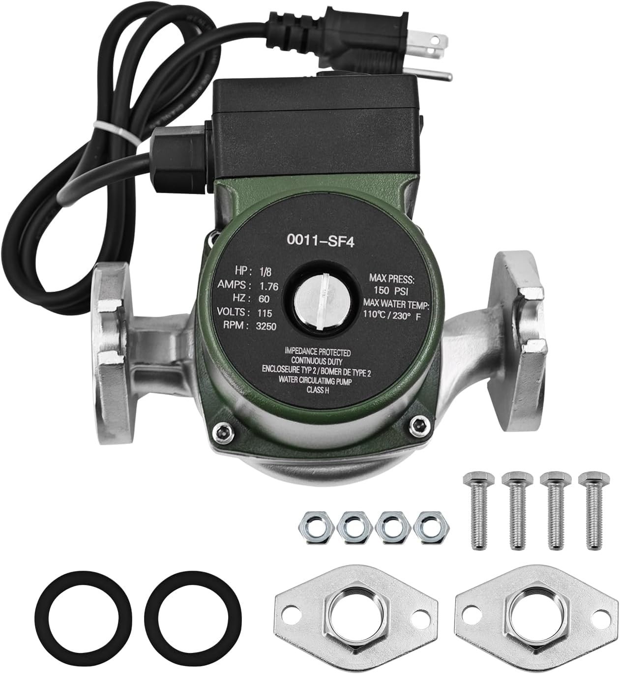 Upgraded 0011-SF4 High Quality Stainless Steel Cartridge Circulating Pump Taco