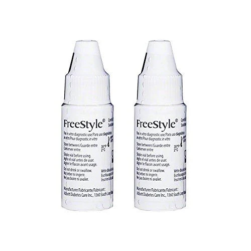 Freestyle Control Solution 4ml 2 Vials For in Vitro Diagnostic Use Glucose Meter