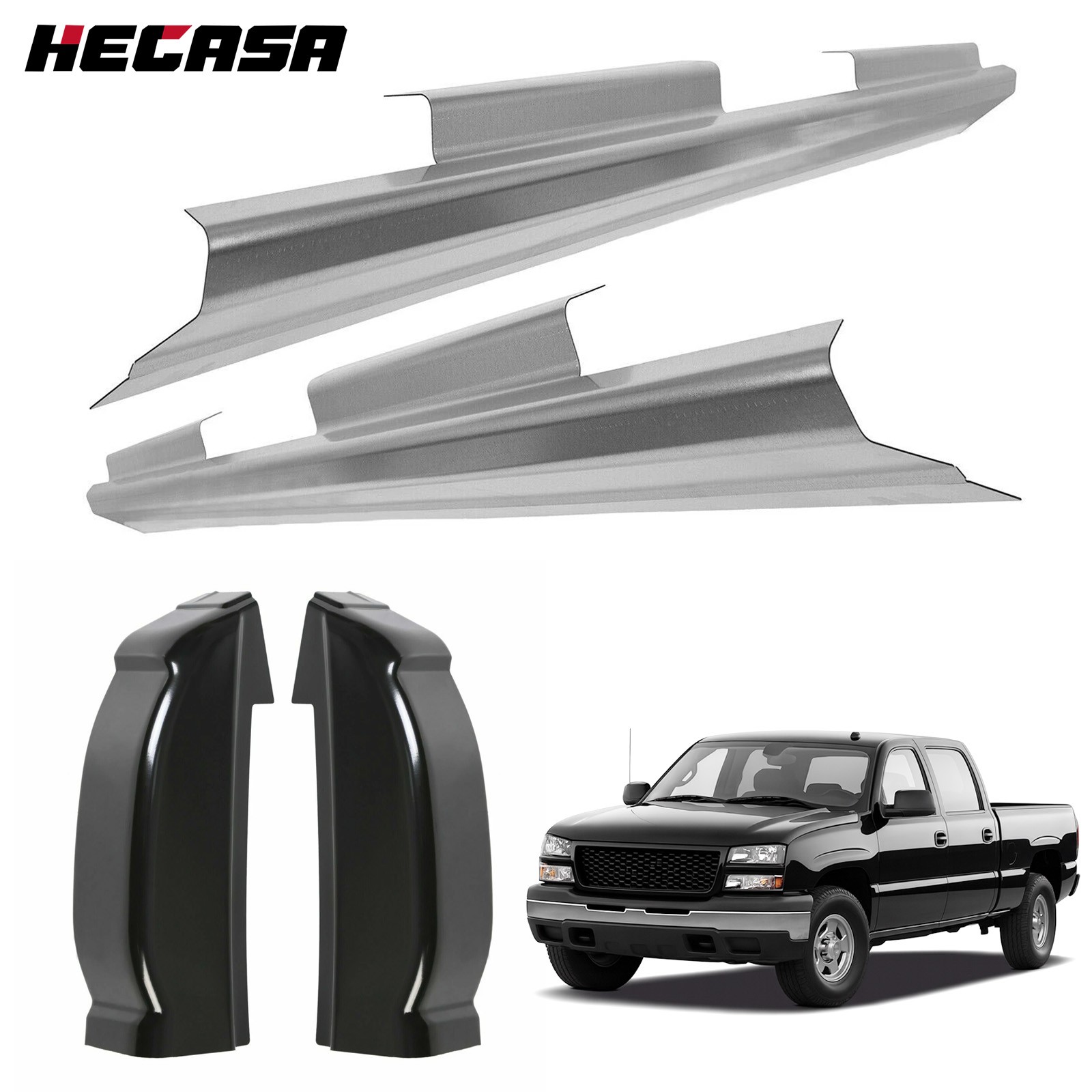 Crew Cab Rocker Panels & Cab Corner Fits 99-07 Chevy Silverado GMC Sierra 4DR