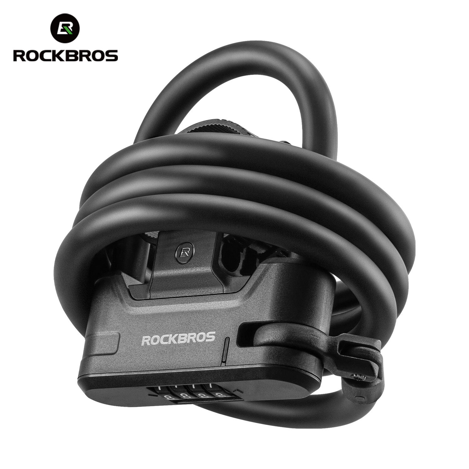 ROCKBROS Scooter Lock Compact Portable Combination Lock Carbon Steel with Cable