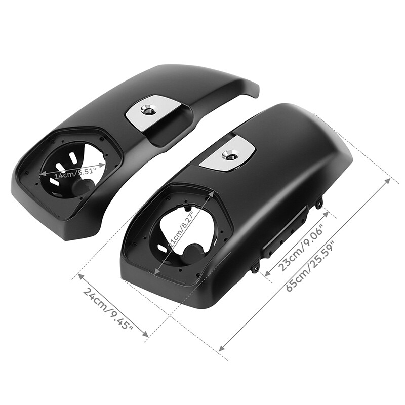 Matte Black Saddlebag Lids Cover Fit For Indian Challenger Dark Horse 2020-2024