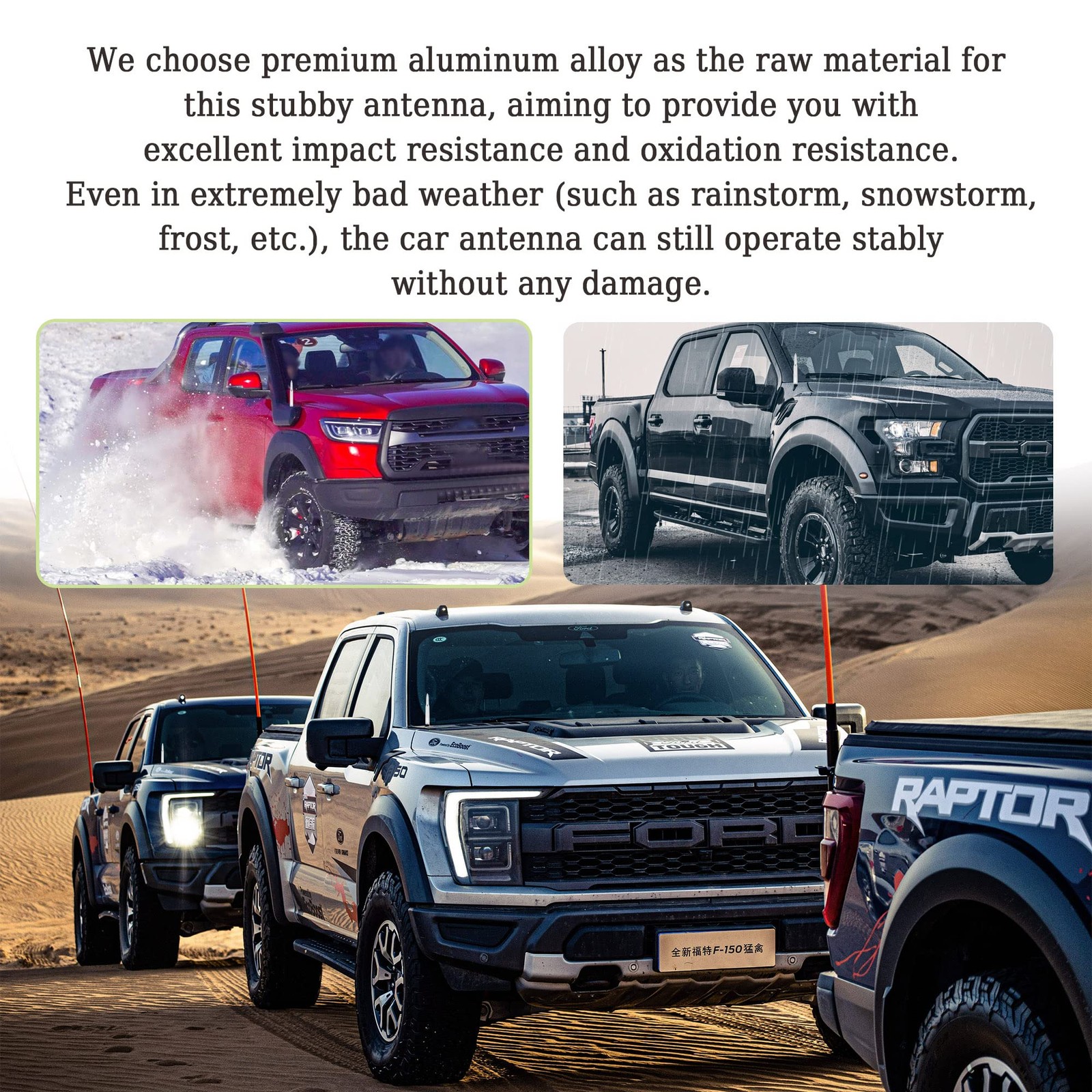 antena de bala para camioneta auto carro Con adaptador Universal Antenas balas