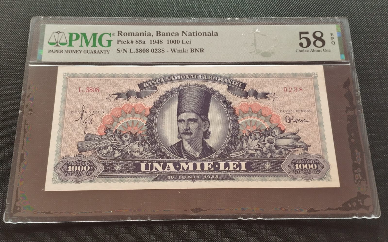 ROMANIA BANCA NATIONALA 1000 LEI 1948 P85a