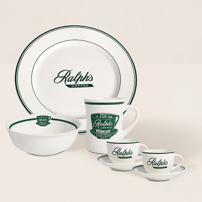Ralph's Coffee Cup & Saucer Ralph Lauren Home Japan 10 Oz