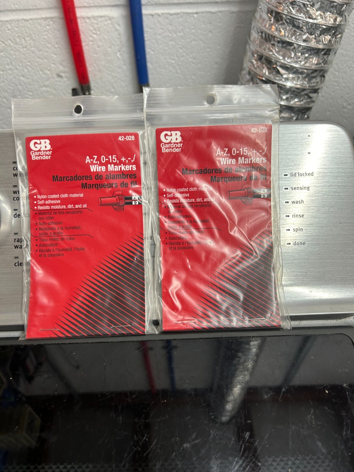 New 2-pack lot Gardner Bender A-Z 0-9 Symbols Pocket Pack Wire Markers 42-028