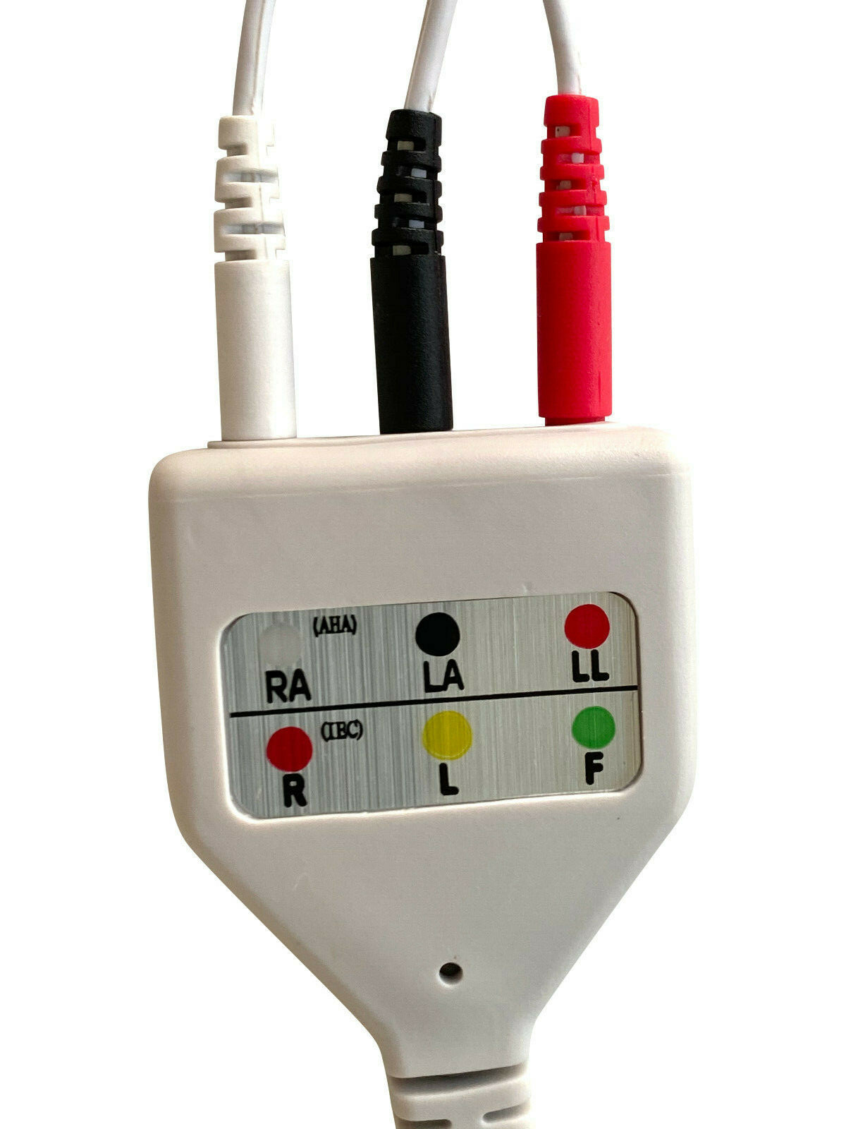 3 Lead ECG EKG Cable 6 Pin Medical Patient Monitor Compatible DIN Snap AHA 12ft