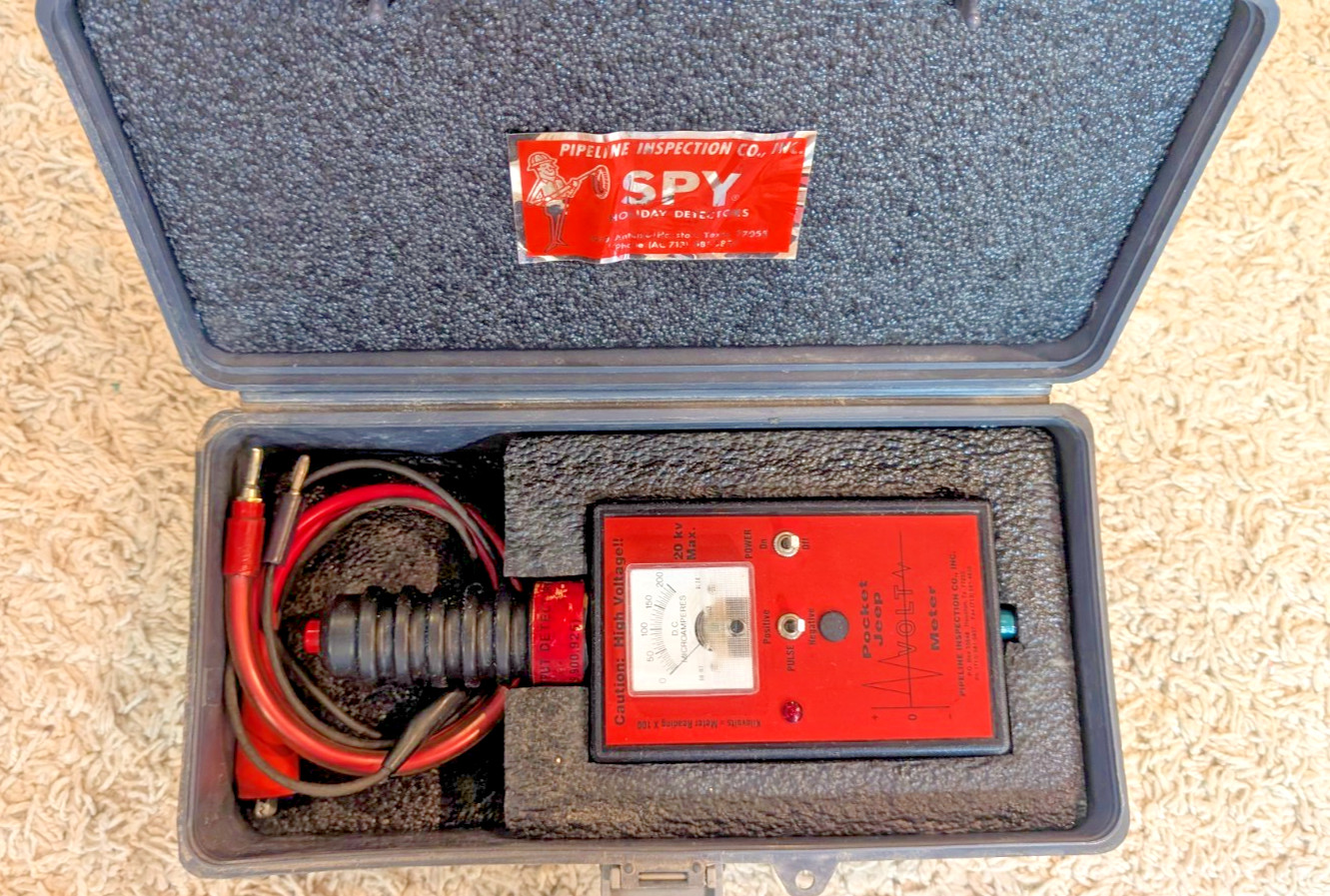 Spy Pipeline Inspection Company Pocket Jeepmeter Kilovolts Volt Meter PJM