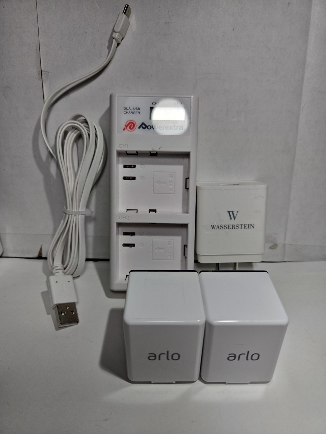 For Arlo Cameras 2X  A-1 Battery Plus A Dual Charger For PRO, PRO 2 Cam