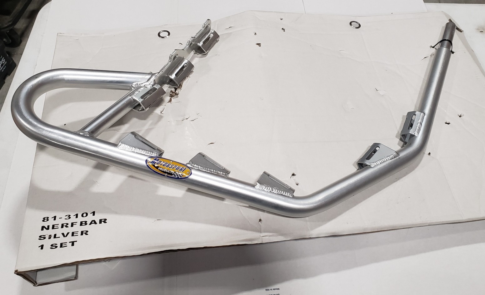 Motorsport Products - 81-3101 - EZ-FIT Nerf Bars, Silver