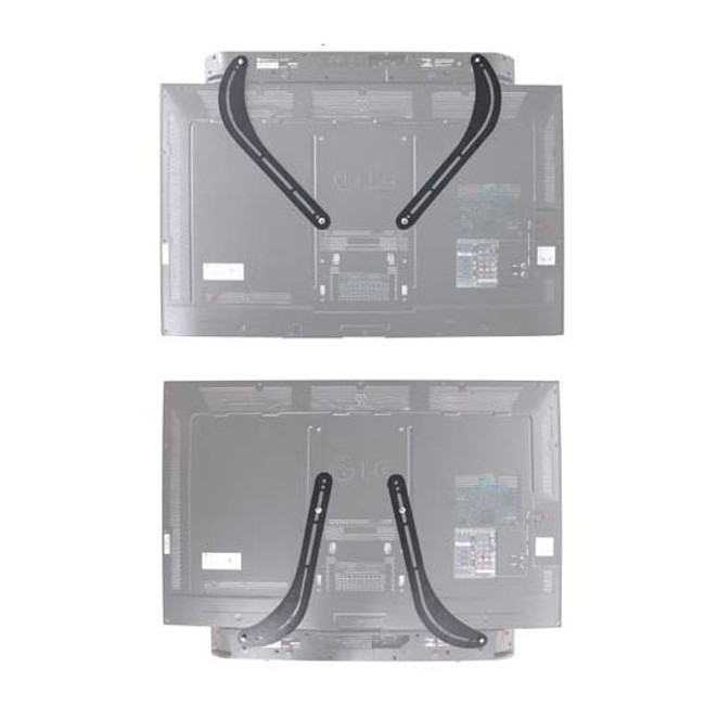 Universal Steel Soundbar Speaker Bracket Mount Above or Below TV - Corner Mount