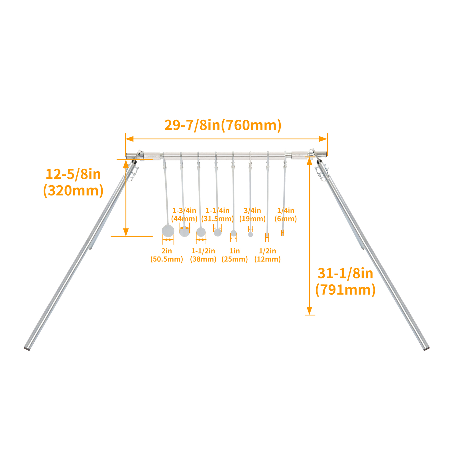 NP550 Steel 8 Spinning Targets & Gun Targets Stand Kit Target for .22 Rimfire