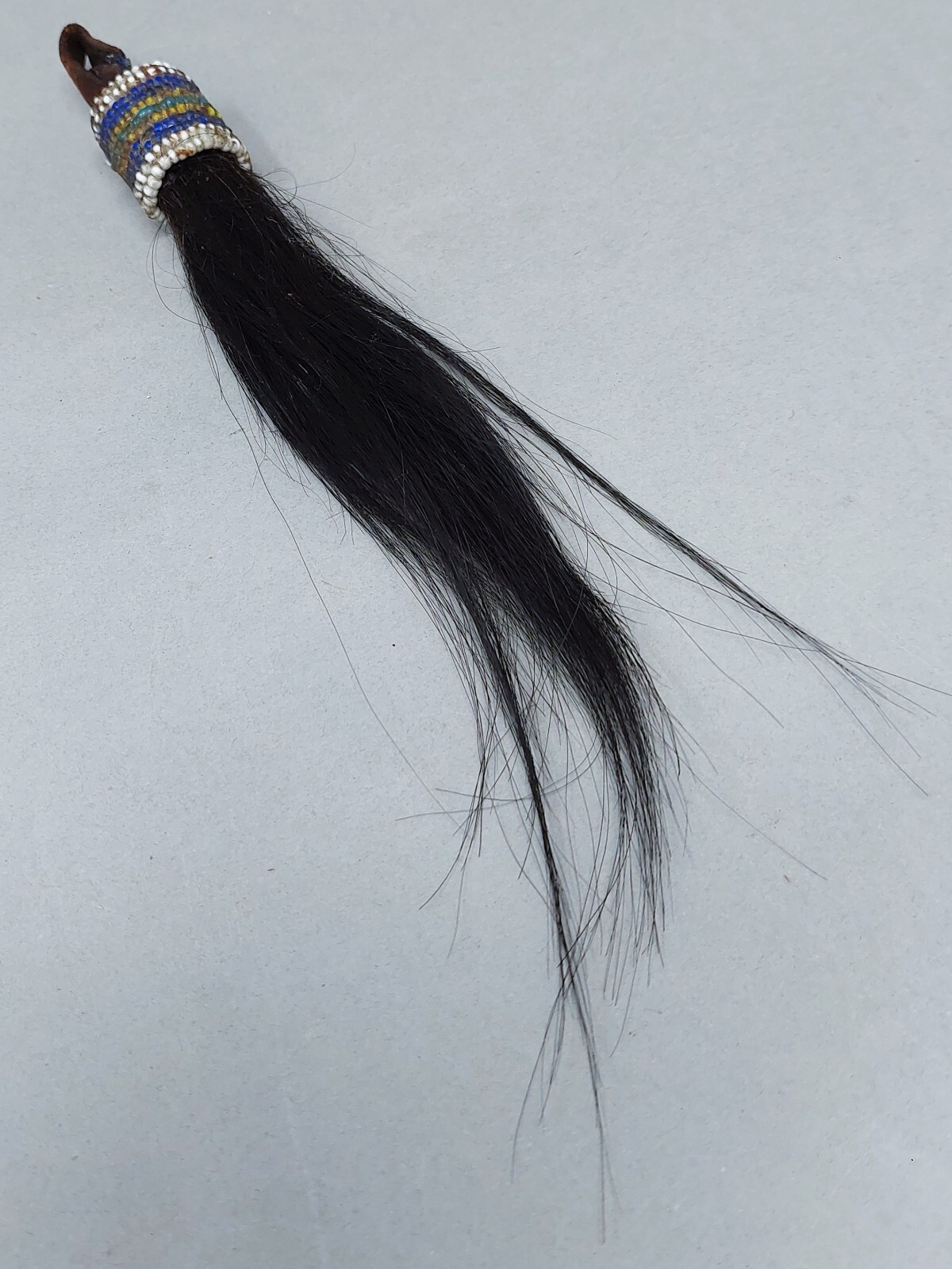 Native American Plains 19th Century Beaded Shield or Tomahawk Drop Ca 1880