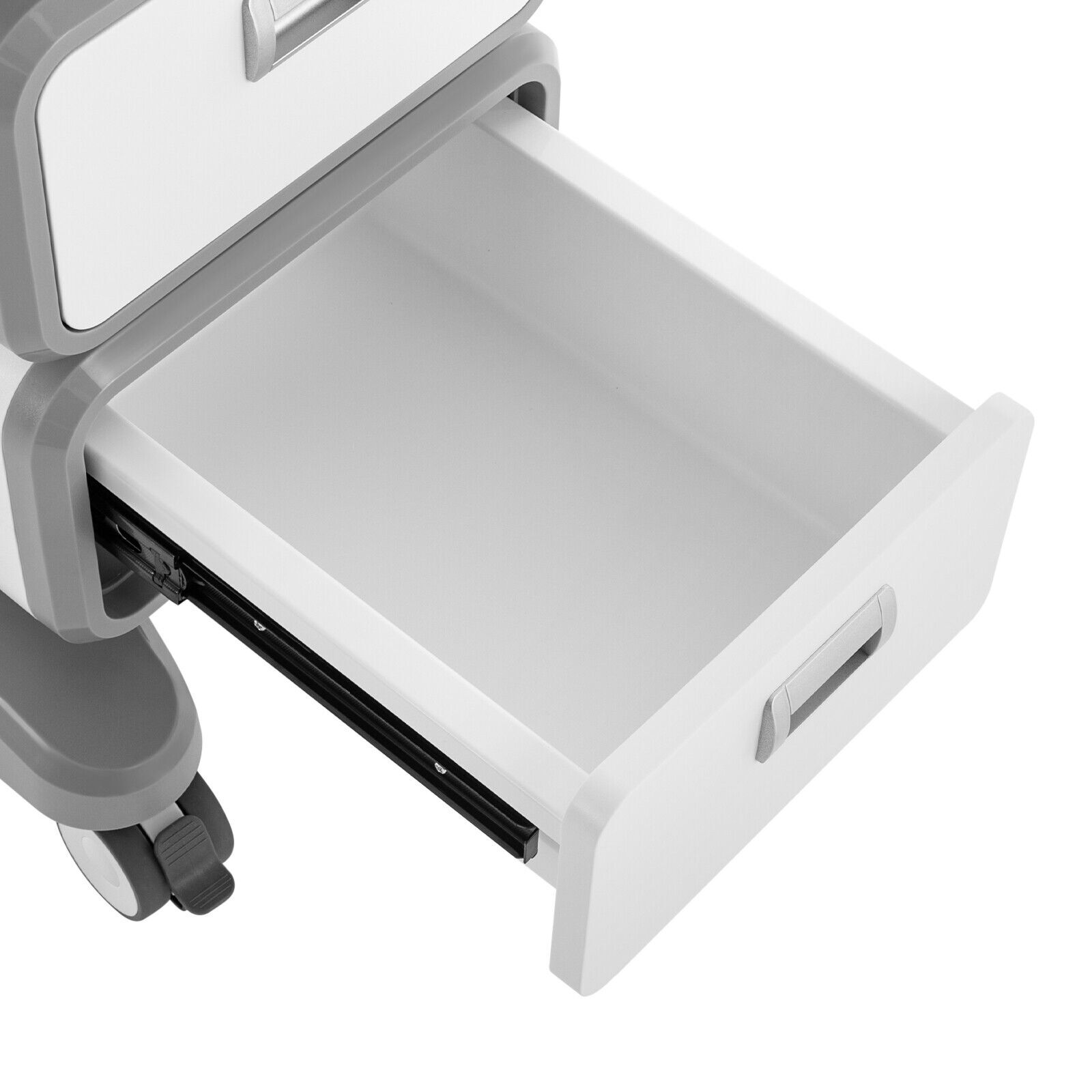 Dental Cabinet Mobile Cart 2 Drawers Stainless Steel Storage Cabinet with wheels