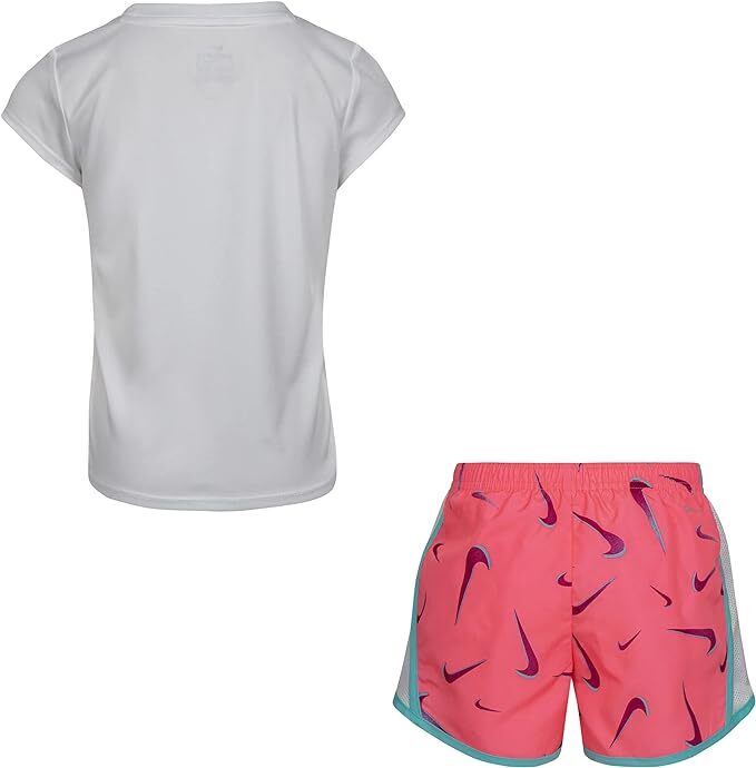 Nike Dri-Fit Little Girls' Graphic Tee & Short 2-Piece Set