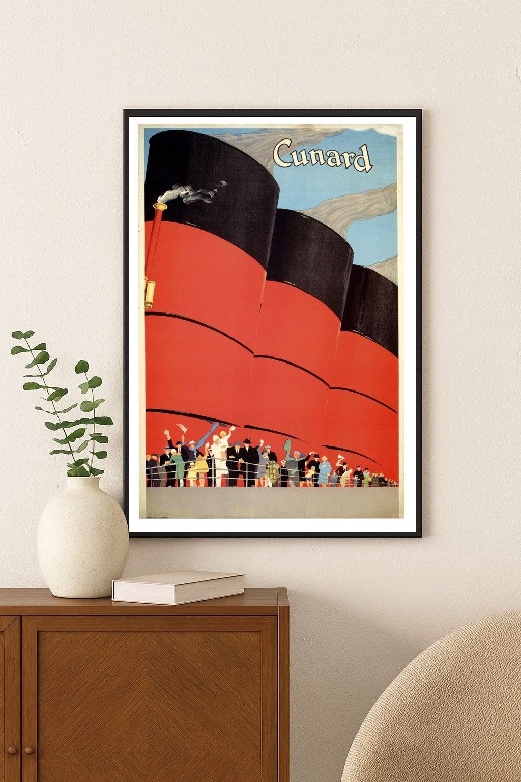 🌟 Cunard Vintage Poster 1920's - 24x36” - Hi-Res💎 Print - 200 GSM Paper🗞️