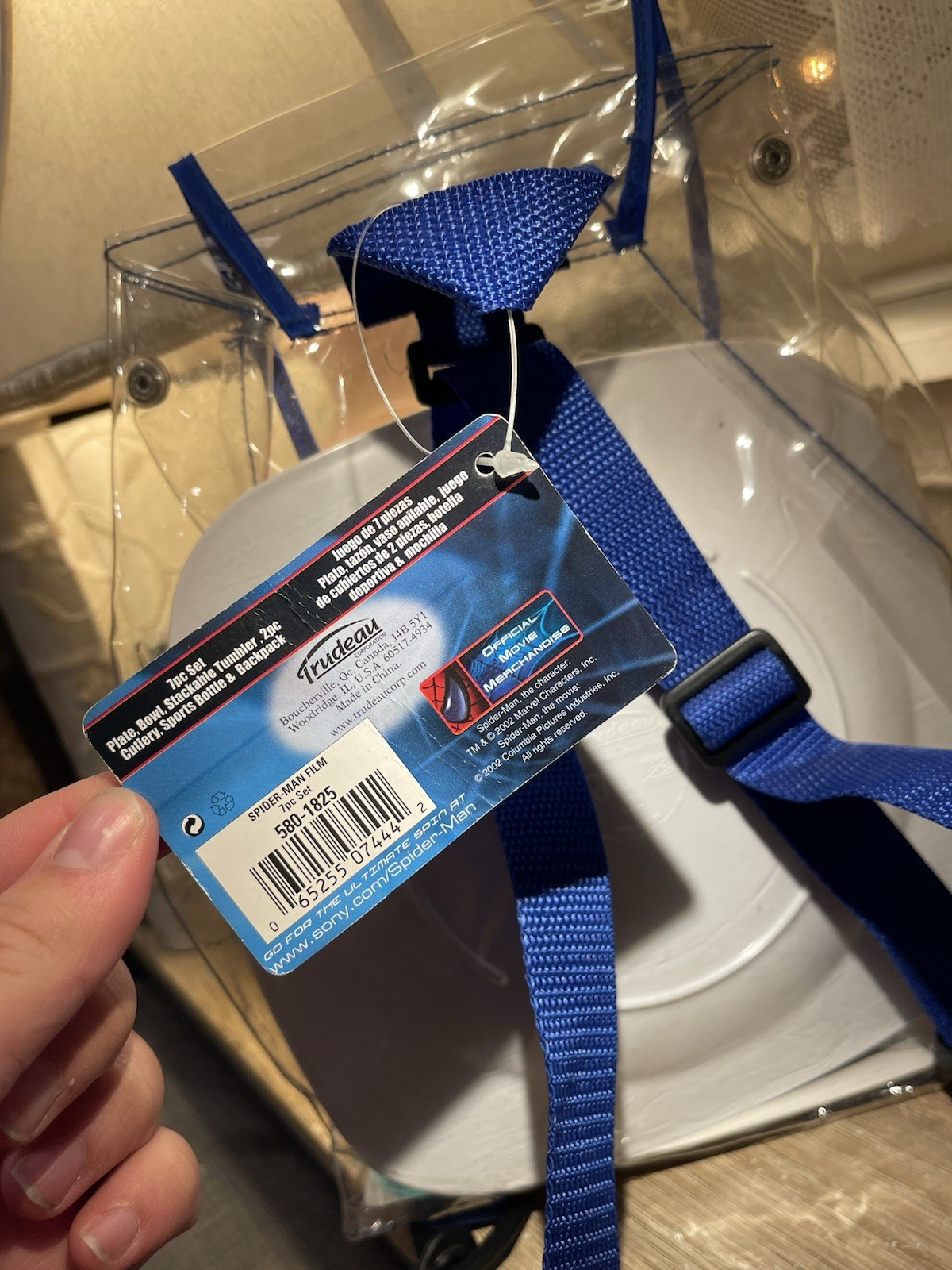 Y2K 2002 Spiderman the Movie Child Dinner Set Bowl Plate Tumbler Cup New Tobey