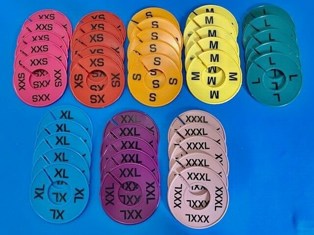 CLOTHING SIZE DIVIDERS XXS-XXXL ** SALE***