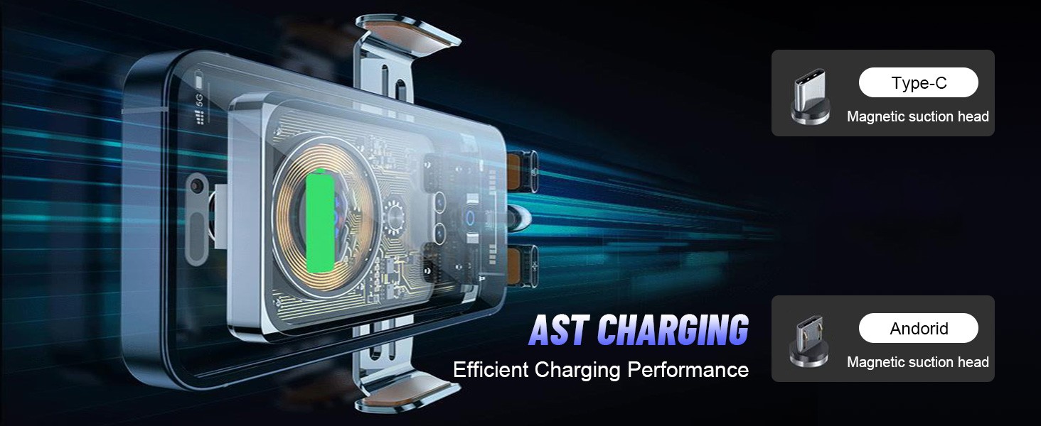 66W Fast Wireless Car Charger Automatic Clamping Mount Air Vent Phone Holder US