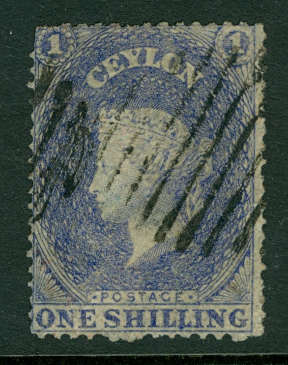 Ceylon, 1/- violet,  Scott #23