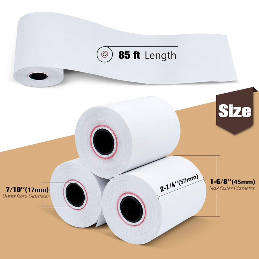 50-200 Rolls Case 2 1/4" x 85' Cash Register POS Receipt Thermal Paper Free Ship