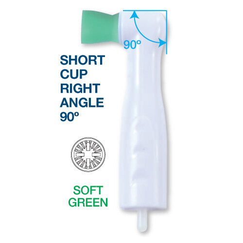 Dental Disposable Prophy Angles Soft Short Cups 90° - Latex Free 500's