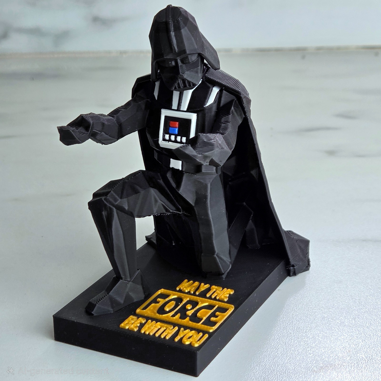 Darth Vader Pen Holder – 5 Color 3D Print | Gold “May the Force Be With You”