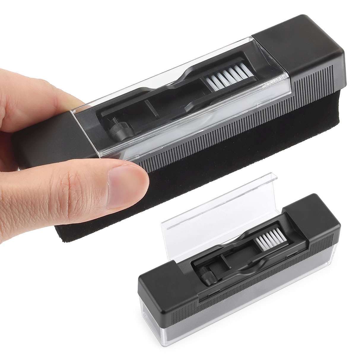 3in1 Vinyl Record Cleaning Brush Set Stylus Velvet Anti-static Cleaner Tool Kit