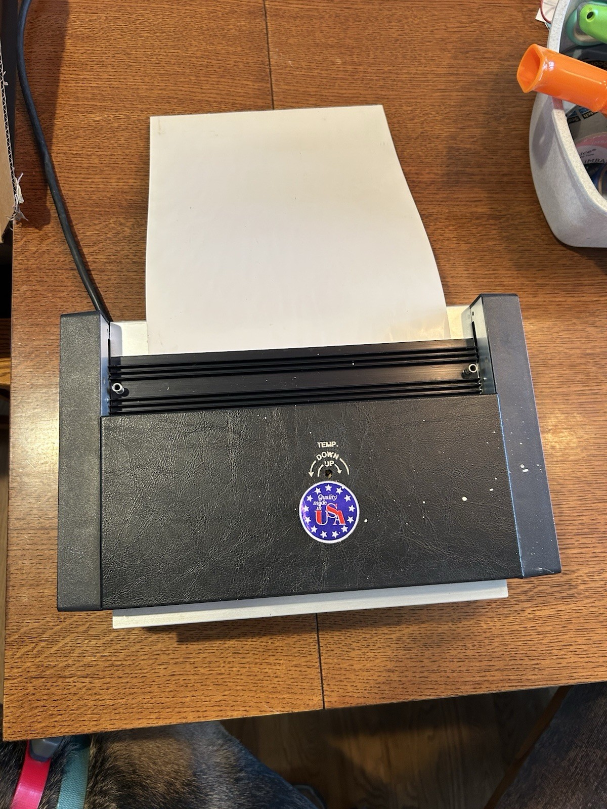 TLC Heavy Duty Laminator Model 6000 w/ 9”x 14.5” Pouches