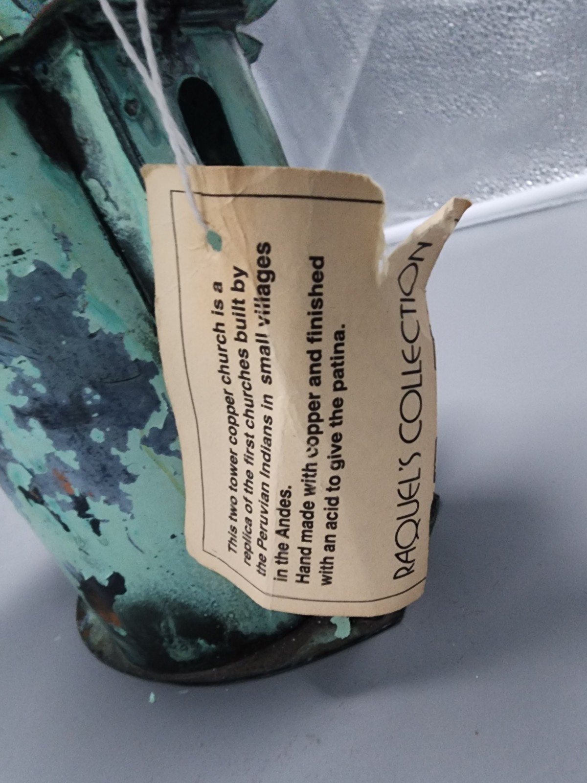 Handmade Metal Ayacucho Church W/Bells From Peru from Raquel's Collection