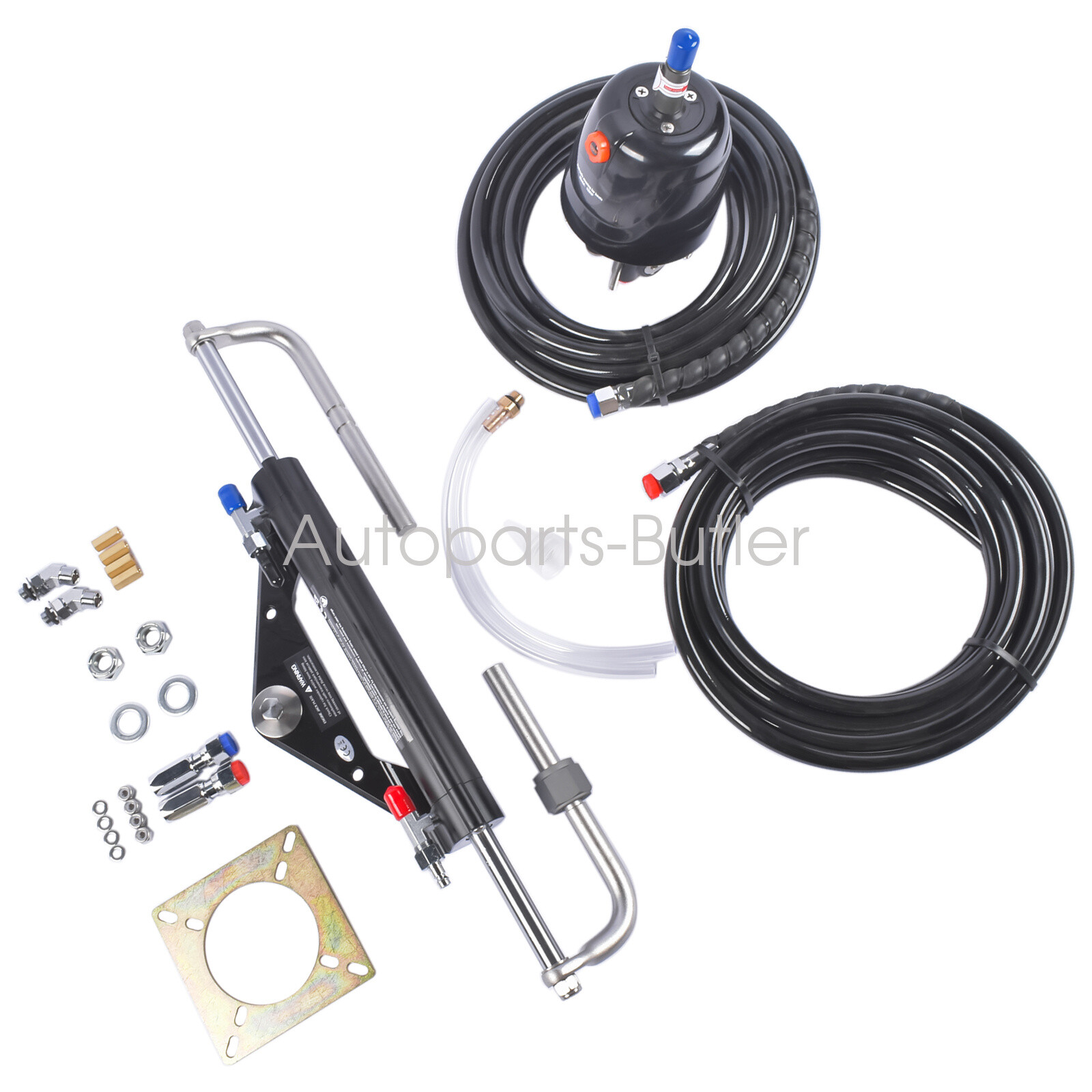 20FT Boat Hydraulic Steering System Kit Marine Outboard Steering 150HP HK4200A-3